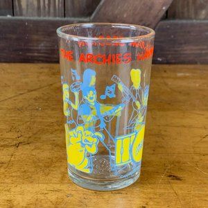 Vtg 1971 Welch's Jelly Jam Jar The Archies Drinking Glass Having a Jam Session